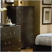 Atlantic Furniture Miami 5 Drawer Chest in Espresso