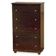 ADD TO YOUR SET: Atlantic Furniture Miami 5 Drawer Chest in Antique Walnut