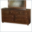 ADD TO YOUR SET: Atlantic Furniture Miami 7 Drawer Double Dresser in Antique Walnut