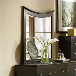 Atlantic Furniture Miami Landscape Mirror in Espresso
