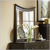 Atlantic Furniture Miami Landscape Mirror in Espresso