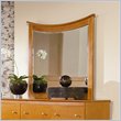 ADD TO YOUR SET: Atlantic Furniture Miami Landscape Mirror in Caramel Latte