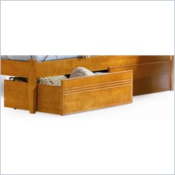 Atlantic Furniture Flat Panel Storage Drawers in Caramel Latte