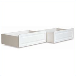 Atlantic Furniture Raised Panel Storage Drawers in White