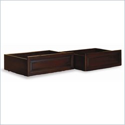 Atlantic Furniture Raised Panel Storage Drawers in Antique Walnut