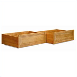 Atlantic Furniture Raised Panel Storage Drawers in Natural Maple