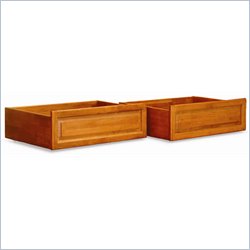 Atlantic Furniture Raised Panel Storage Drawers in Caramel Latte