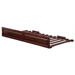 Atlantic Furniture Twin Raised Panel Trundle Bed in Antique Walnut