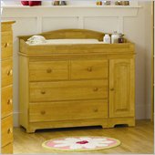 Atlantic Furniture Windsor 3 Drawer Changing Table in Natural Maple
