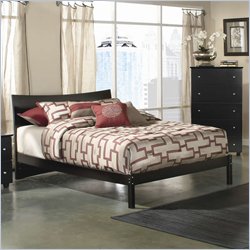 Atlantic Furniture Studio Soho Platform Bed with Open Footrail in Espresso