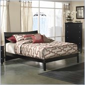 Atlantic Furniture Studio Soho Platform Bed with Open Footrail in Espresso