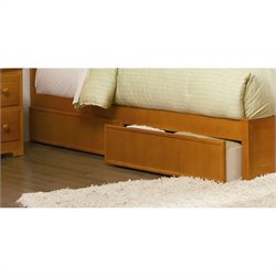 Atlantic Furniture Studio Underbed Storage Drawers in Caramel Latte