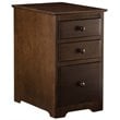 ADD TO YOUR SET: Atlantic Furniture 3 Drawer File Cabinet in Antique Walnut