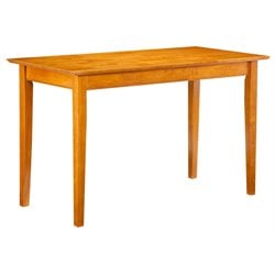 Atlantic Furniture Shaker Work Table in Caramel Latte