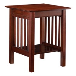 Atlantic Furniture Mission Printer Stand in Antique Walnut