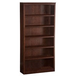 Atlantic Furniture 72 Inch Bookcase in Antique Walnut