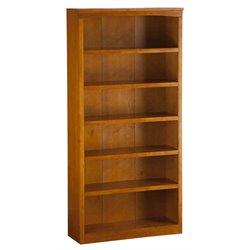 Atlantic Furniture 72 Inch Bookcase in Caramel Latte