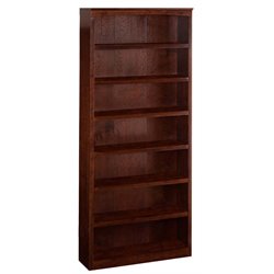 Atlantic Furniture 84 Inch Bookcase in Antique Walnut