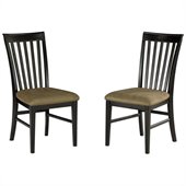 Atlantic Furniture Mission Side Chair in Espresso (Set of 2)