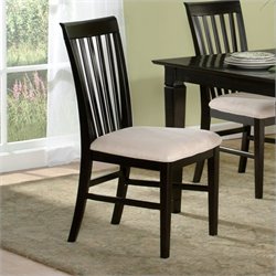 Atlantic Furniture Mission Side Chair in Espresso (Set of 2)