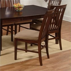 Atlantic Furniture Mission Side Chair in Antique Walnut (Set of 2)