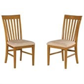 Atlantic Furniture Mission Side Chair in Caramel Latte (Set of 2)