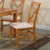 Atlantic Furniture Lexington Side Chair in Caramel Latte (Set of 2)
