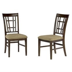 Atlantic Furniture Montego Bay Side Chair in Antique Walnut (Set of 2)