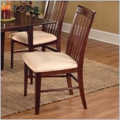 Atlantic Furniture Montreal Side Chair in Antique Walnut (Set of 2)