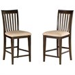 ADD TO YOUR SET: Atlantic Furniture Mission Pub Chair in Antique Walnut (Set of 2)
