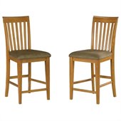 Atlantic Furniture Mission Pub Chair in Caramel Latte (Set of 2)