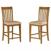 Atlantic Furniture Mission Pub Chair in Caramel Latte (Set of 2)