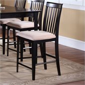 Atlantic Furniture Montreal Pub Chair in Espresso (Set of 2)