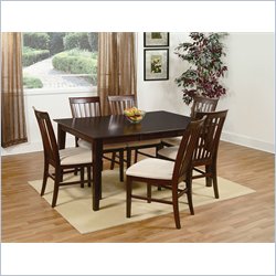 Atlantic Furniture Shaker Dining Table in Antique Walnut