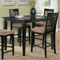 Atlantic Furniture Deco Counter Height Pub Table in Espresso