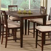 Atlantic Furniture Deco Counter Height Pub Table in Antique Walnut