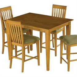 Atlantic Furniture Deco Counter Height Pub Table in Caramel Latte