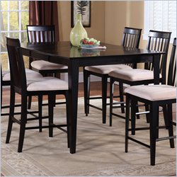 Atlantic Furniture Montreal Counter Height Pub Table in Espresso