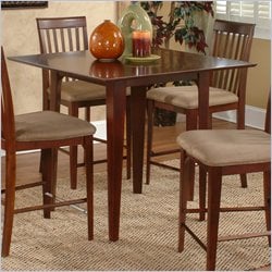 Atlantic Furniture Montreal Counter Height Pub Table in Antique Walnut
