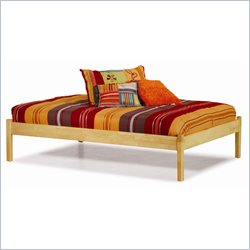 Atlantic Furniture Concord Natural Maple Daybed with Open Footrail