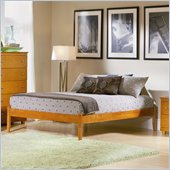 Atlantic Furniture Concord Caramel Latte Daybed with Open Footrail
