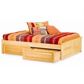 Atlantic Furniture Concord Raised Panel Daybed in Natural Maple
