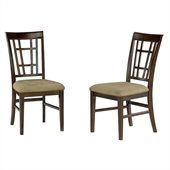 Atlantic Furniture Montego Bay Cappuccino Fabric Side Chair (Set of 2)