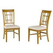 Atlantic Furniture Montego Bay Oatmeal Fabric Side Chair (Set of 2)