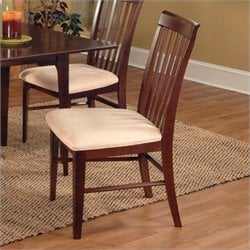 Atlantic Furniture Montreal Oatmeal Fabric Side Chair (Set of 2)