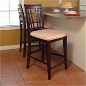 Atlantic Furniture Montego Bay Oatmeal Fabric Pub Chair (Set of 2)