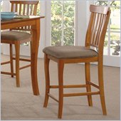 Atlantic Furniture Venetian Cappuccino Fabric Pub Chair (Set of 2)