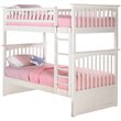 ADD TO YOUR SET: Atlantic Furniture Columbia Twin over Twin Bunk Bed in White