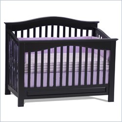 Atlantic Furniture Windsor Convertible Crib in Espresso