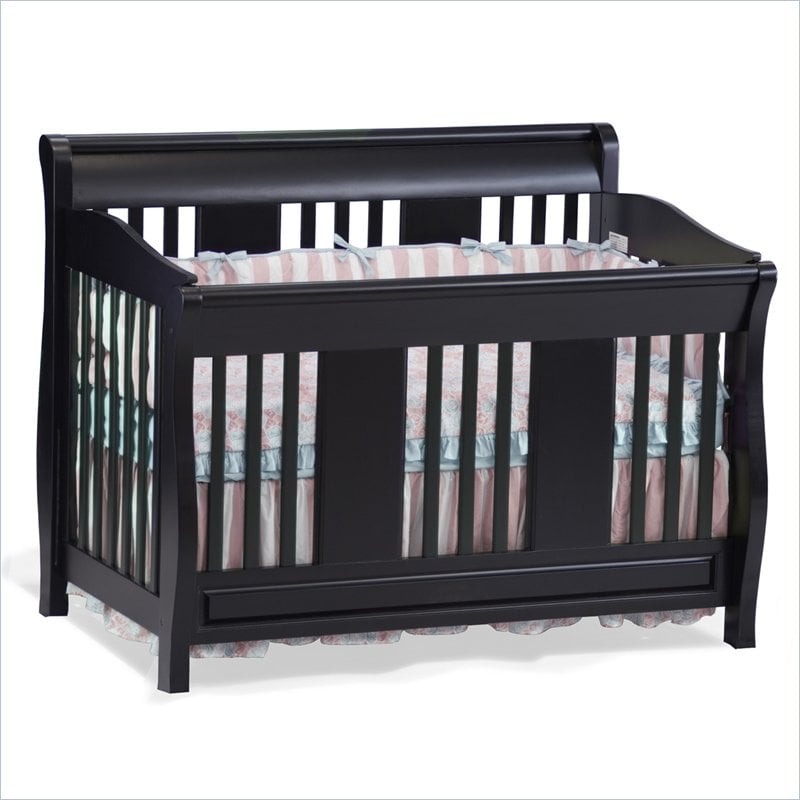 Atlantic Furniture Versailles Convertible Crib in Espresso